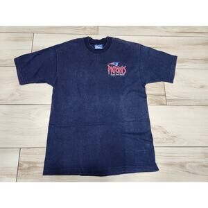 Vtg New England Patriots T Shirt Mens L 90s Embroidered Logo Graphic Pro Player
